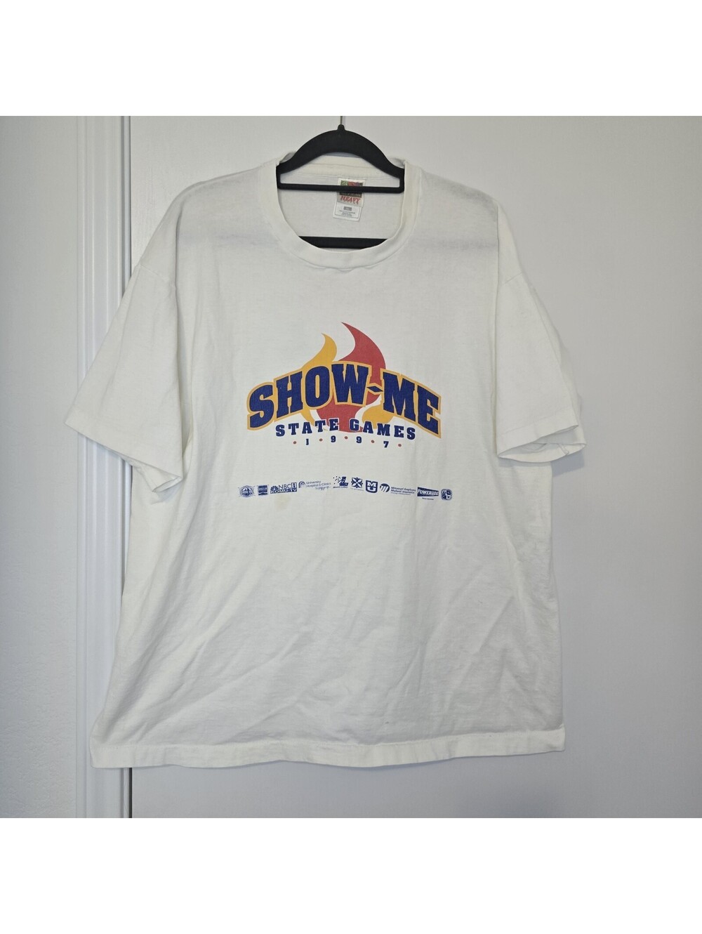 Vntg 1980s Single Stitch T-shirt XL Missouri Lottery Advertisement Made USA